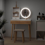 Elecwish Makeup Vanity Desk With Oval Mirror HW1149, view 2