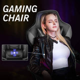 Elecwish Massage Gaming Chair with Footrest OC112, view 6
