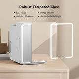Elecwish Mini Refrigerator 10L Makeup Fridge WIth Mirrored Door AS010-10L-Cooling & Heating, view 6