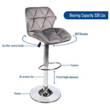 Elecwish Set of 2 Bar Stools OW005, view 5
