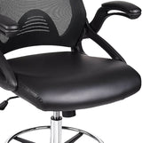 Elecwish Office Drafting Chair with Flip-up Armrests Black OC101, view 6