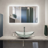 Elecwish Oval Glass Vessel Sink BG007, view 3