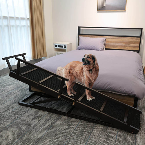 Elecwish Portable Wooden Pet Ramp 64 Inch PA903