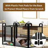 Elecwish Puppy Playpen Small Dog Fence 24in High-6 Panels and 8 Panels PS770 PS773, view 2