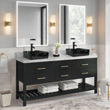 Elecwish Rectangular Ceramic Vessel Sink BA037, view 2
