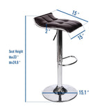 Elecwish Set of 2 Bar Stools OW006, view 3