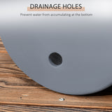 ELECWISH Set of 3 MgO Outdoor Planters with Drainage Holes - Stackable, UV-Resistant, view 6