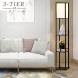 Elecwish Shelf Floor Lamp Without Led Bulbs LA003, view 2