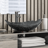 Elecwish Silver Leaf Shaped Bathroom Sink-BA008, view 2
