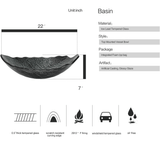 Elecwish Silver Leaf Shaped Bathroom Sink-BA008, view 6