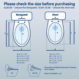 Elecwish Smart Heated Toilet Seat for Short V-Shaped Toilets – Bidet Warm Water Wash, Self-Cleaning Nozzle, Warm Air Dryer, Deodorizer, Soft-Close Lid, LED Night Light & Touch Panel, Easy Install AS041, view 5