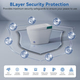 Elecwish Smart Toilet with Bidet Built In, Elongated Heated Seat, Warm Water & Dryer, One Piece Bidet for Bathrooms, Modern Smart Toilet with Auto Flush, Night Light, LED Display, and Remote Control  IS1001, view 2