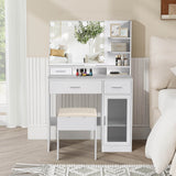 Elecwish Vanity Desk with Mirror and Lights IF010, view 3