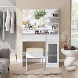 Elecwish Vanity Desk with Mirror and Lights IF010, view 4
