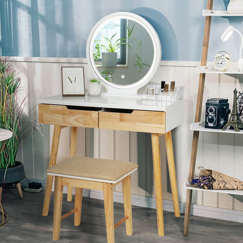 Elecwish Adjustable LED Touch Screen Vanity Table HW1083