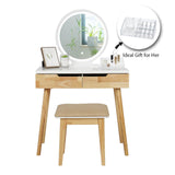 Elecwish Adjustable LED Touch Screen Vanity Table HW1083, view 4