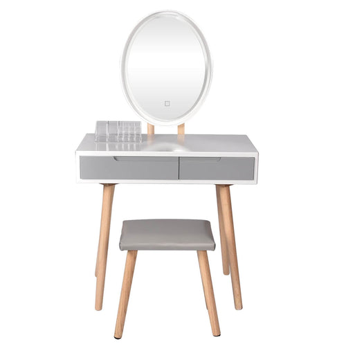 Elecwish Modern Vanity Table with Adjustable Mirror HW1012/13