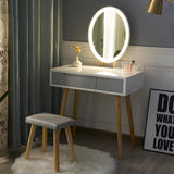 Elecwish Modern Vanity Table with Adjustable Mirror HW1012/13, view 2