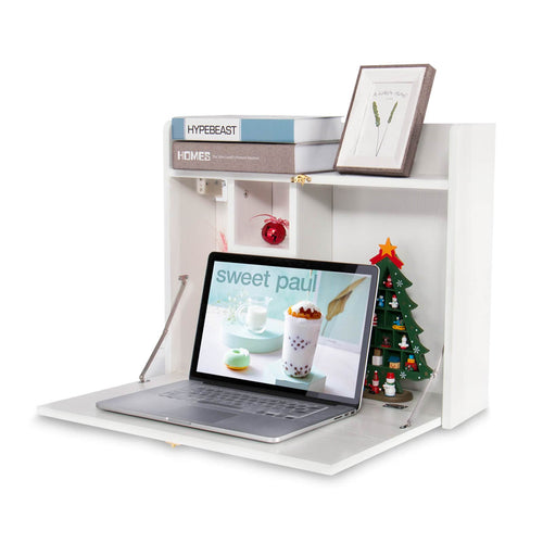 Elecwish Foldable Storage Shelf Wall-Mounted Desk HW1138