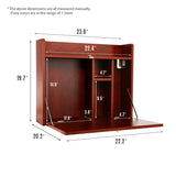Elecwish Foldable Storage Shelf Wall-Mounted Desk HW1138, view 6
