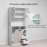 Elecwish White Kitchen Pantry Storage Cabinet IF085/IF092, view 4