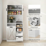 Elecwish White Kitchen Pantry Storage Cabinet IF085/IF092, view 5