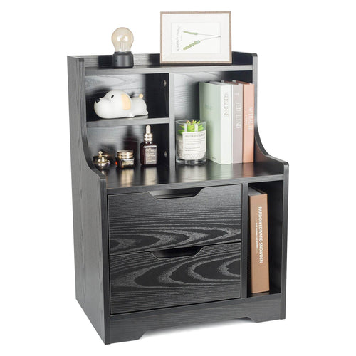 Elecwish Wood End Table Nightstand HW1147