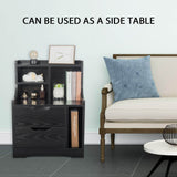 Elecwish Wood End Table Nightstand HW1147, view 2