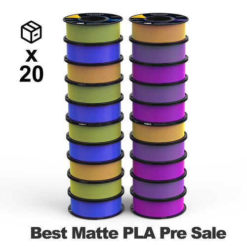 Eryone (Pre-Sale)PLA Matte Dual-Color Filament，1kg (MOQ:20 Rolls,Mixable)