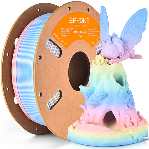 Eryone PLA Matte & Matte Rainbow Filament - 1.75mm±0.03mm (1kg)