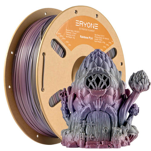 Eryone 3D Printer Filament, PLA Lagoon Rainbow Filament - 1.75mm±0.03mm (1kg)