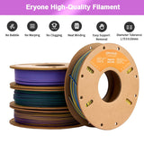 Eryone 3D Printer Filament, PLA Matte Dual-Color Filament,1.75mm±0.03mm(250g),Total 4 Rolls, view 2