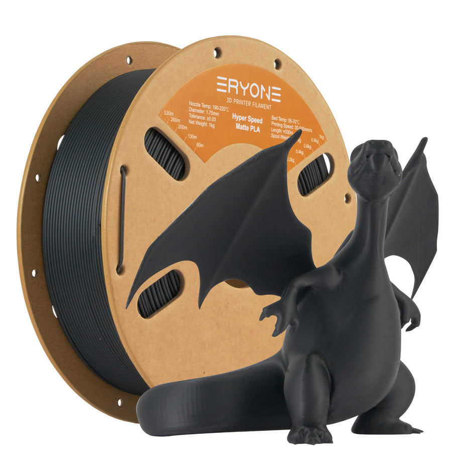 Eryone 3D Printer Filament, PLA Matte High Speed Filament - 1.75mm±0.03mm (1kg)