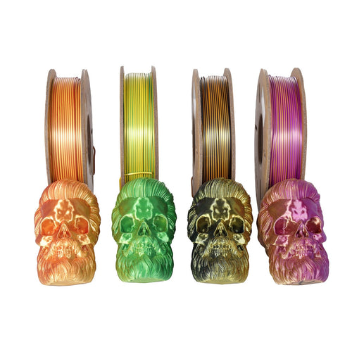 Eryone 3D Printer Filament, PLA Silk Dual-Color Filament，1.75mm±0.03mm(250g)，Total 4 Rolls