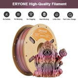Eryone 3D Printer Filament, PLA Steampunk Rainbow Filament - 1.75mm±0.03mm (1kg), view 4