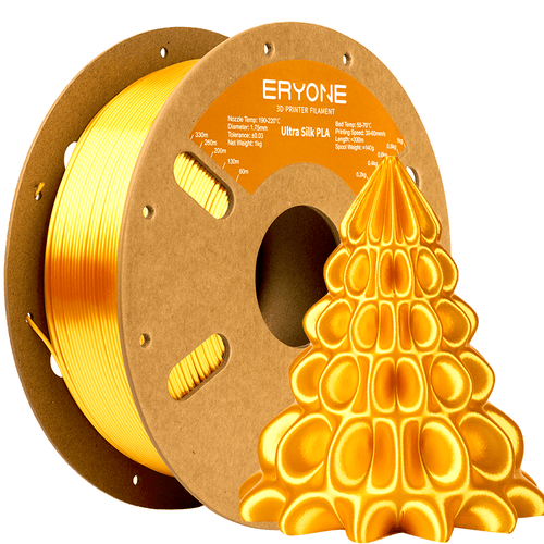 Eryone 3D Printer Filament, PLA Ultra Silk Filament - 1.75mm±0.03mm (1kg)