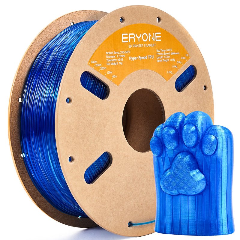 Eryone 3D Printer Filament, TPU High-Speed Filament, 1.75mm±0.03mm(1kg)