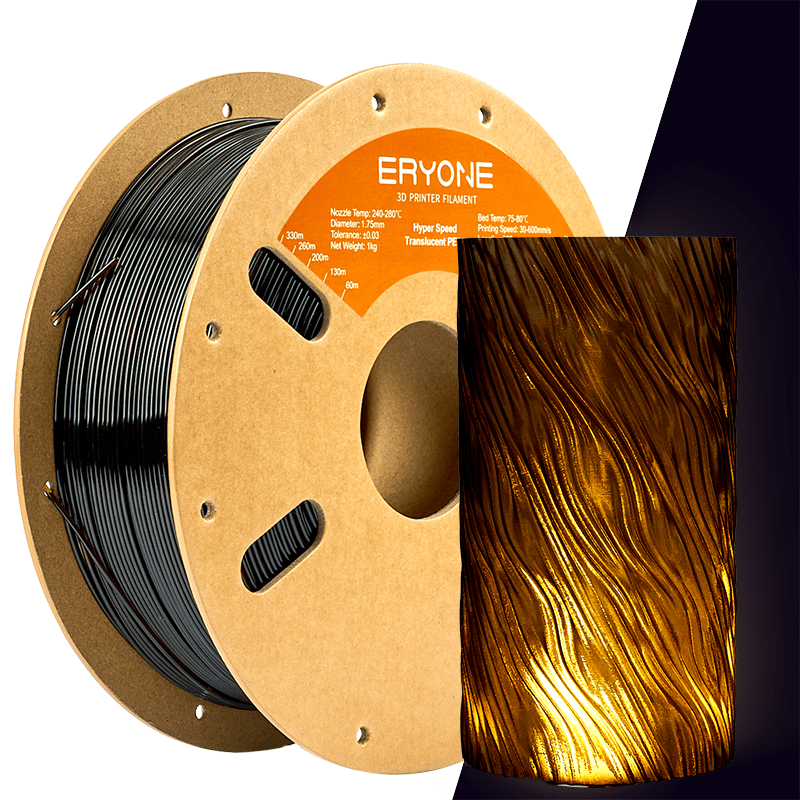 Eryone PETG High-Speed Translucent Filament - 1.75mm±0.03mm (1kg)