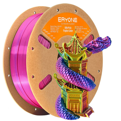 Eryone PLA Silk Triple-Color Filament - 1.75mm±0.03mm (1kg)