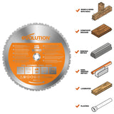 Evolution Power Tools Evolution RAGE355BLADE | 14 in. | 36T | 1 in. Arbor | Multi-Material TCT Blade, view 3