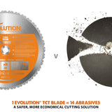 Evolution Power Tools Evolution RAGE355BLADE | 14 in. | 36T | 1 in. Arbor | Multi-Material TCT Blade, view 5