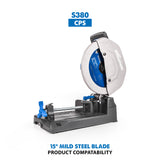 Evolution Power Tools Evolution 15BLADEST | 15 in. | 70T | 1 in. Arbor | Mild Steel and Ferrous Metal TCT Blade, view 6