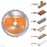 Evolution Power Tools Evolution RAGEBLADE165MULTI | 6-1/2 in. | 18T | 20mm Arbor | Multi-Material TCT Blade, view 2