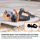 Evolution Power Tools Evolution R6DCT 6" Electric Concrete Saw With Water Dust Suppression & Endurance Diamond Blade, view 2
