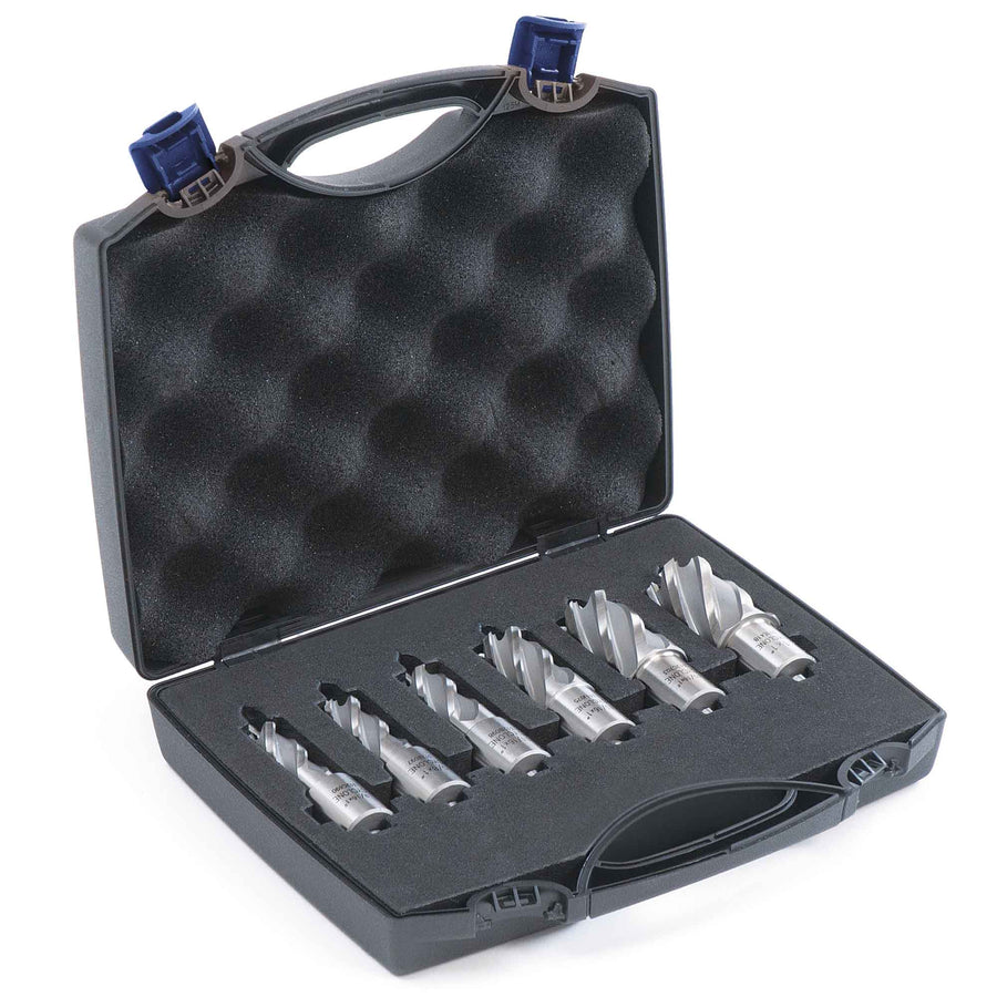 Evolution Power Tools Evolution 6pc 1 in. Depth Annular HSS Mag Drill Cutter Set 9/16 To 1 in. With 3/4 in. Weldon Shank