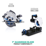 Evolution Power Tools Evolution 180BLADEAL | 7 in. | 54T | 20mm Arbor | Aluminum and Non-Ferrous Metal TCT Blade, view 3