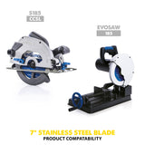 Evolution Power Tools Evolution 180BLADESSN | 7 in. | 48T | 20mm Arbor | Stainless Steel TCT Blade, view 3
