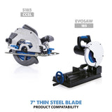 Evolution Power Tools Evolution 180BLADETS | 7 in. | 68T | 20mm Arbor | Thin Steel and Ferrous Metal TCT Blade, view 3
