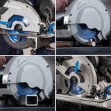 Evolution Power Tools Evolution 7-1/4BLADEST | 7-1/4 in. | 40T | 5/8 in. Arbor | Mild Steel and Ferrous Metal TCT Blade With Diamond Knockout, view 3