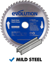 Evolution Power Tools Evolution 8-1/4 in. 50T, 1 in. Bore, Tungsten Carbide Tipped Mild Steel Cutting Blade, view 3